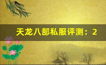 天龙八部私服评测：2025 年最火公益服推荐，哪个最良心？